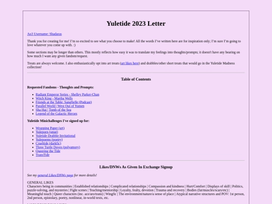 ExchangeLetters/Yuletide2023Letter screenshot