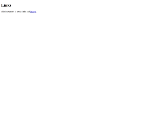 links-and-images/links screenshot