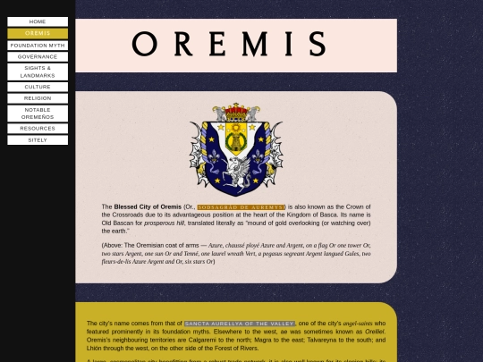 oremis/intro screenshot