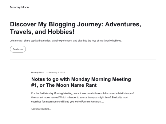 blog screenshot