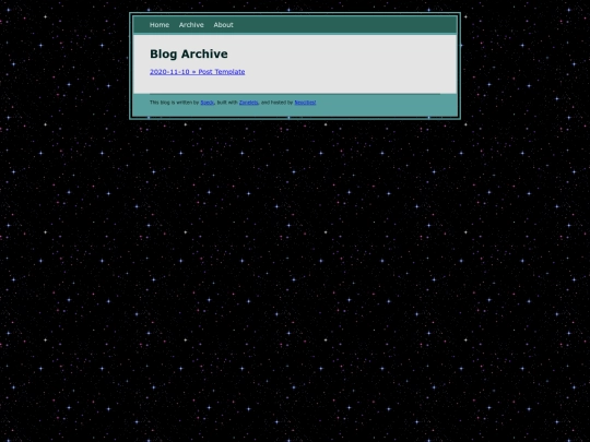blog/archive screenshot