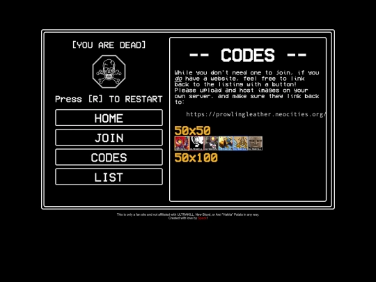 fanlistings/cybergrind/codes screenshot