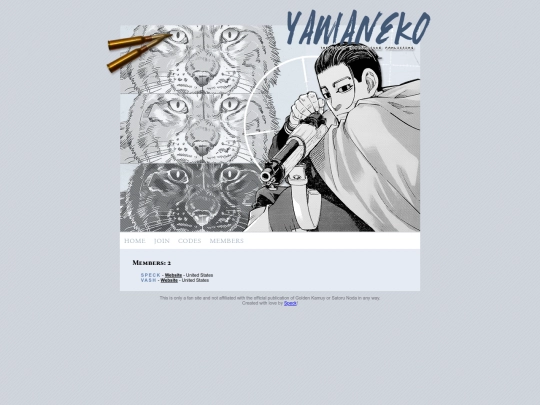 fanlistings/yamaneko/list screenshot