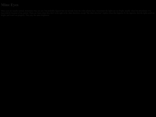 super-dark-mode/ramblings/mine-eyes screenshot