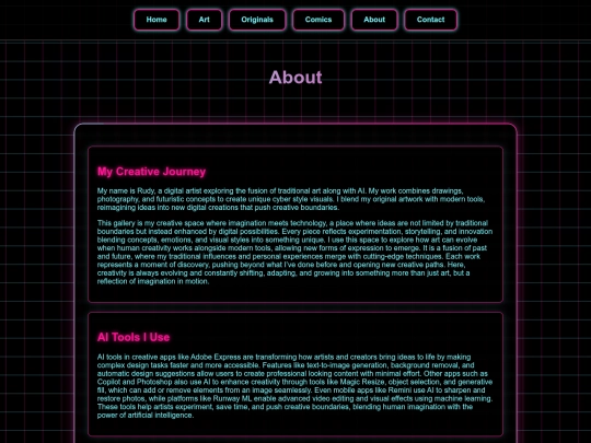 pages/about screenshot