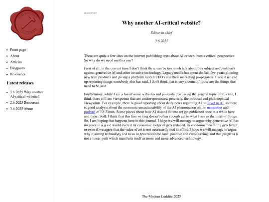 blogposts/2025-6-3_Why_another_AI-critical_website screenshot