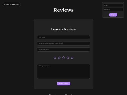 reviews screenshot