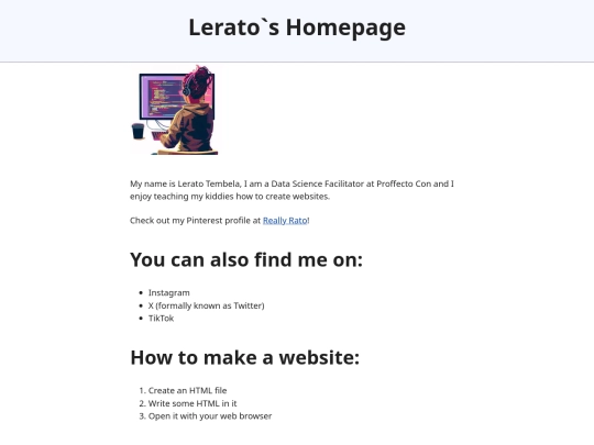 my-website screenshot