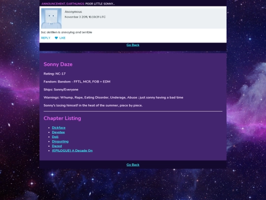 Fic/Bandom/Sonny Daze screenshot