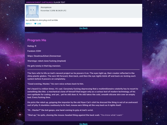 Fic/EDM/program_me screenshot