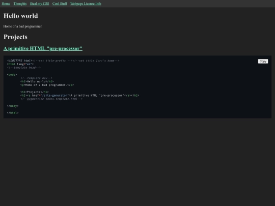 index screenshot
