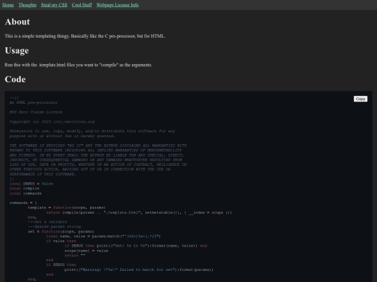 site-generator screenshot
