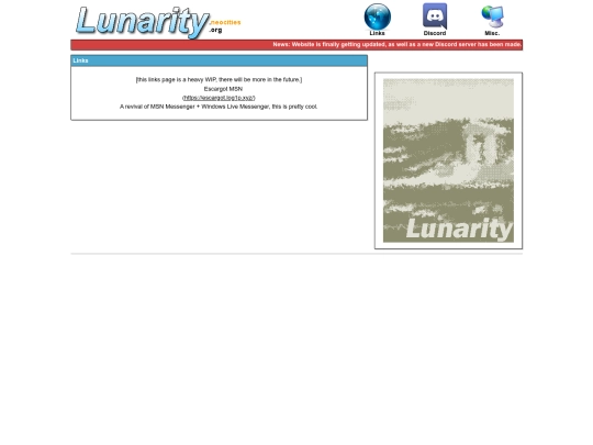 links screenshot