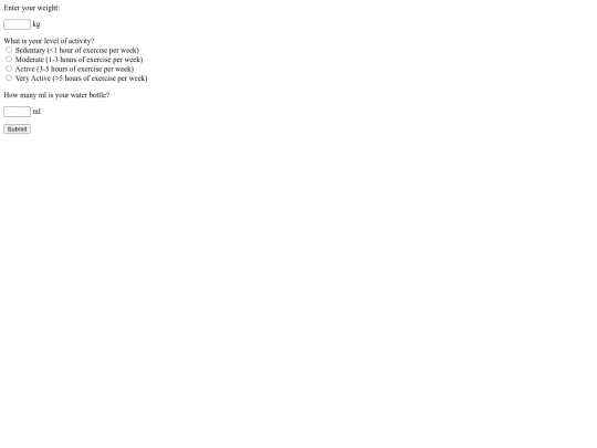 watertracker screenshot