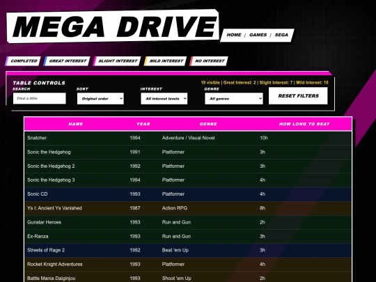 games/sega/megadrive screenshot
