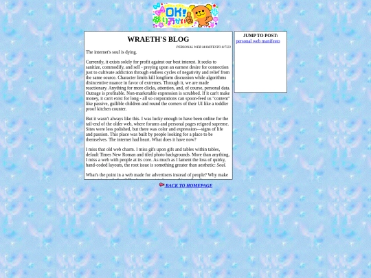blog screenshot