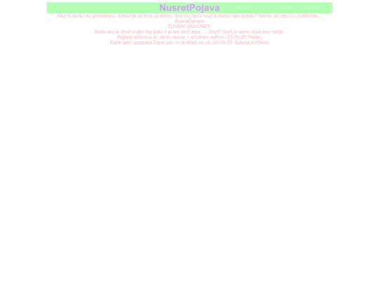 nuseretpojava screenshot