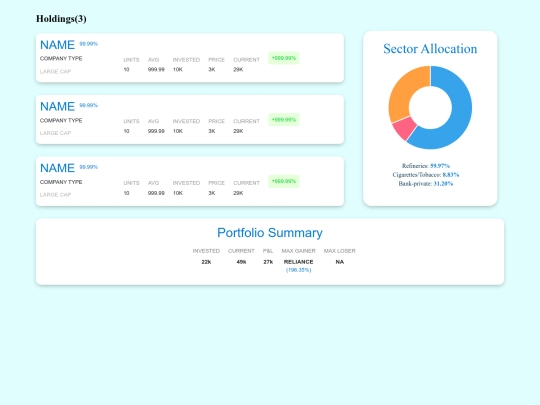 coustomerportfolio screenshot
