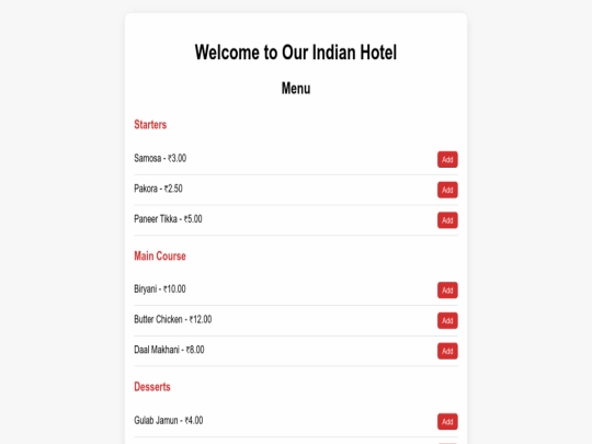 index screenshot
