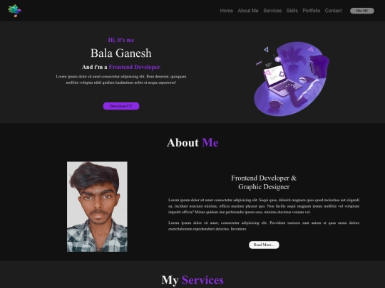 portfolio screenshot