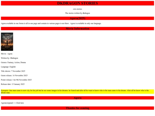 Indhtml/Story /Agora page screenshot