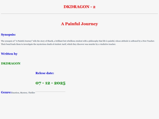 Indhtml/Story /pj genre screenshot