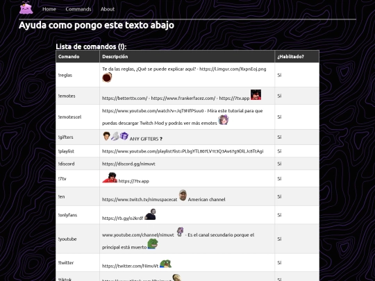 commands screenshot