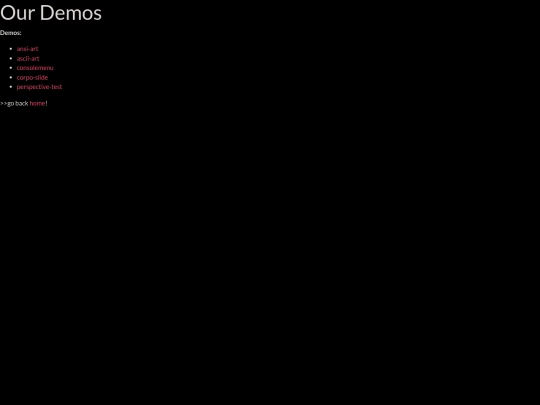 test/demo-index screenshot