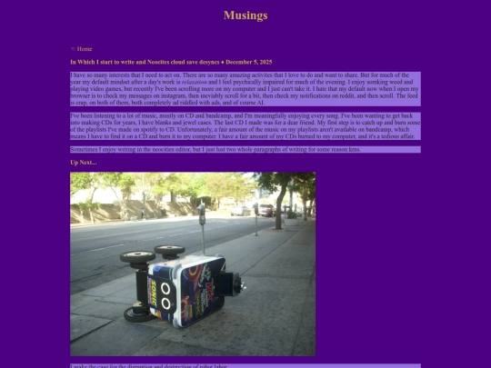 musings screenshot