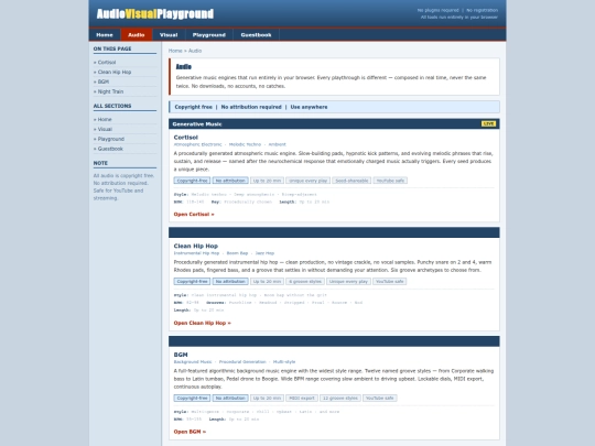 audio screenshot
