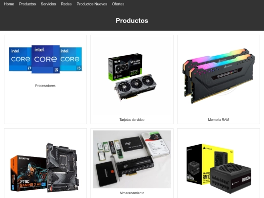 HTML/productos screenshot