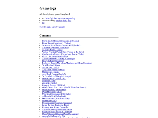 gamelog screenshot