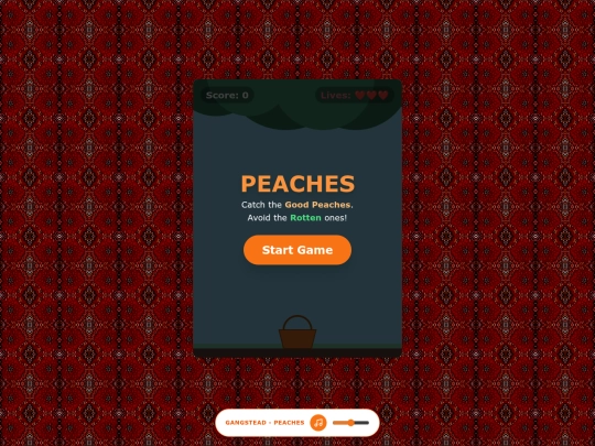 peachesgametest screenshot