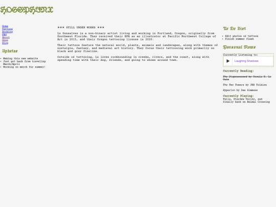 page/about screenshot