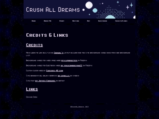 creditsandlinks screenshot