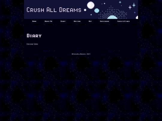 diary screenshot