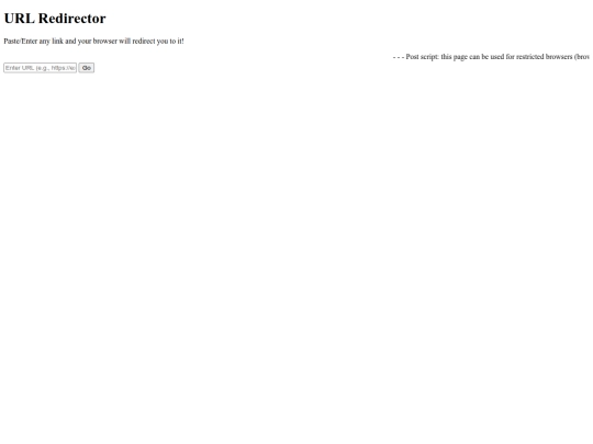 redirectsite screenshot