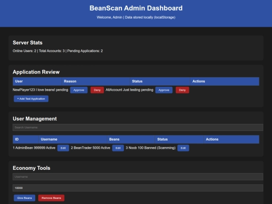 admin stuff/admin screenshot