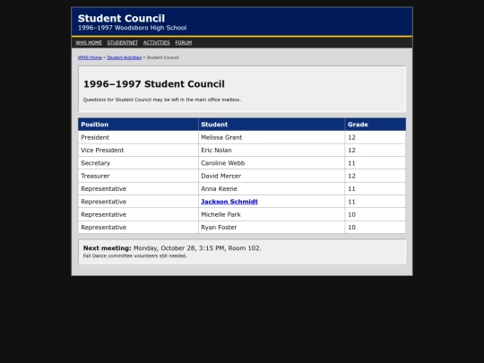 student-council screenshot