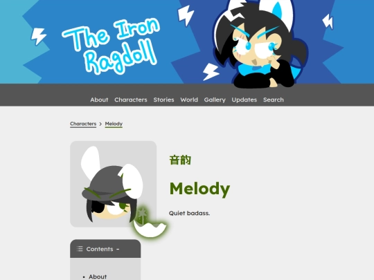 characters/melody screenshot