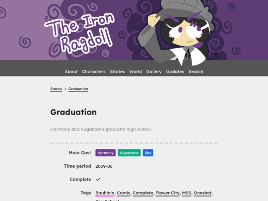 stories/graduation screenshot