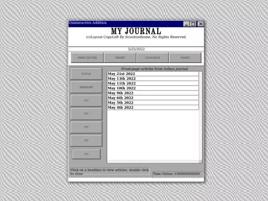 scout/journalagain screenshot