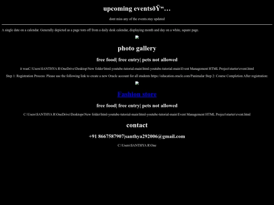 event/my 1st web screenshot