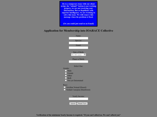 form screenshot