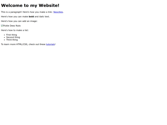 index screenshot