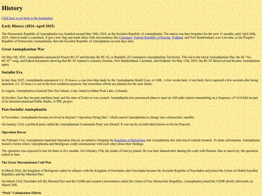 history screenshot