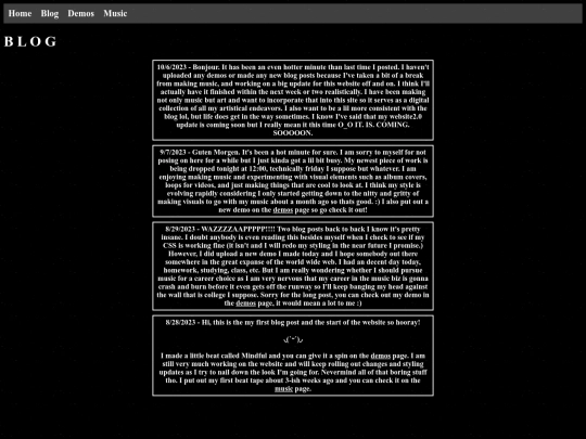 blog screenshot