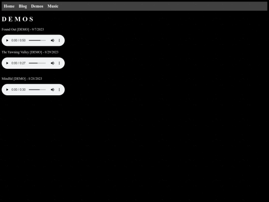 demos screenshot