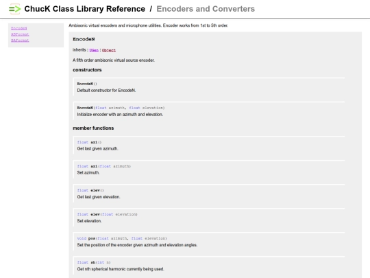 chumbi-doc/encoders screenshot