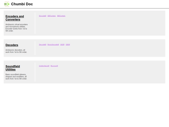 chumbi-doc screenshot
